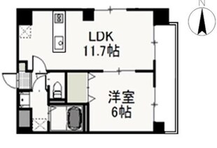 エルベ瓦町の物件間取画像